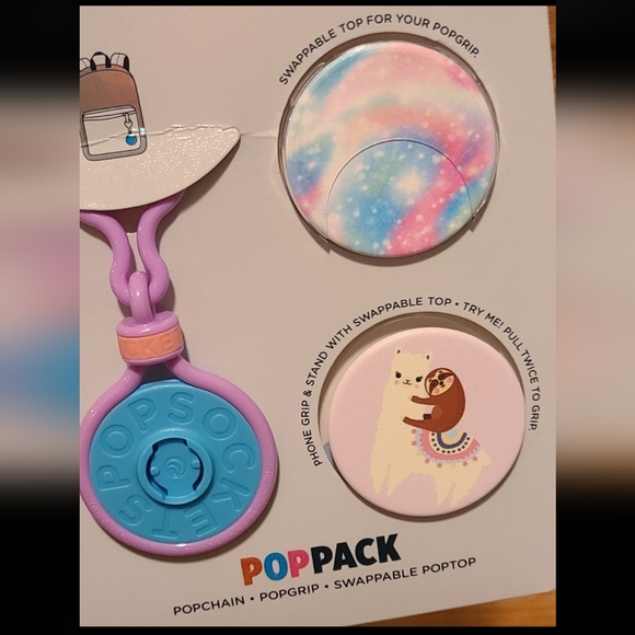 Pop Socket Pop Pack Galaxy Lama Sloth Clip Grip - Picture 2 of 4